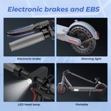 LADPED LP80 Electric Scooter - 350W 36V, 19mi Range, 8.5" Solid Tires, 3 Speed Modes, Foldable & Adjustable for Teens/Adults, Ideal for Commuting/Campus/Travel