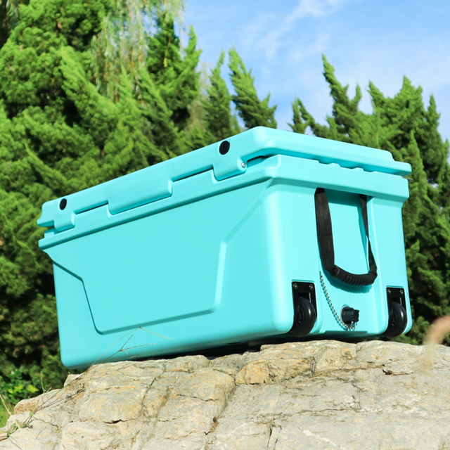 Heavy-Duty Cooler, 65 Quart, 5-Day Ice Retention, Turquoise Blue