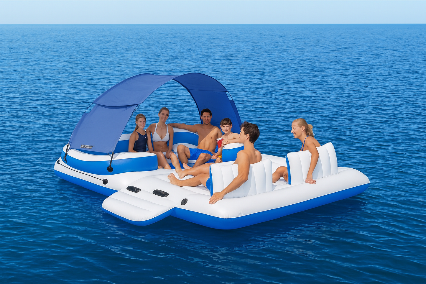 Bestway Hydro-Force Tropical Breeze 6 Person Inflatable Party Island Float