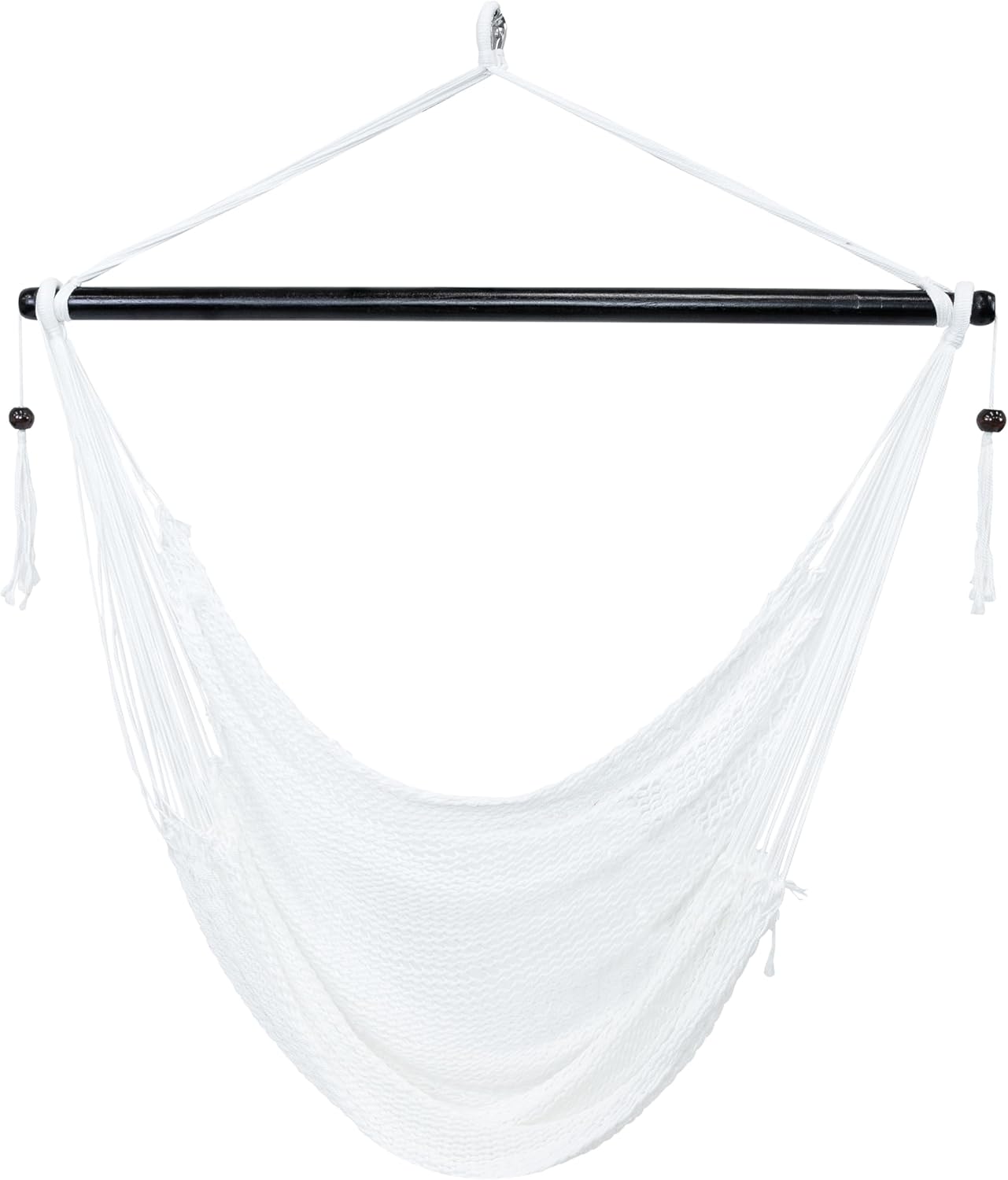 Outdoor Hammock Chair Swing - Hanging Hammock Swing - Hanging Reading Chair - Soft-Spun Polyester Rope