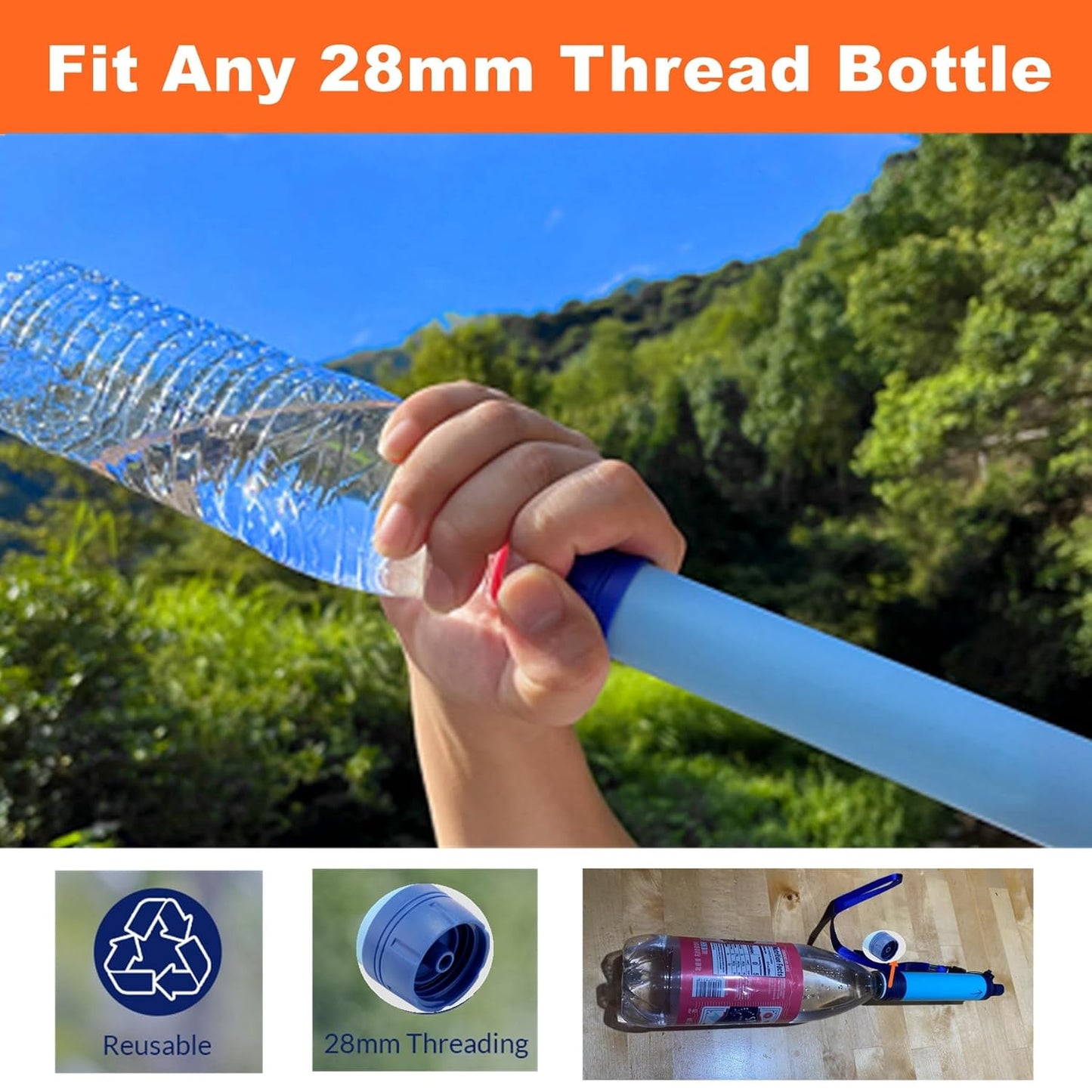 Ultralight Water Filter Straw – Compact Water Purifier for Outdoor Adventures