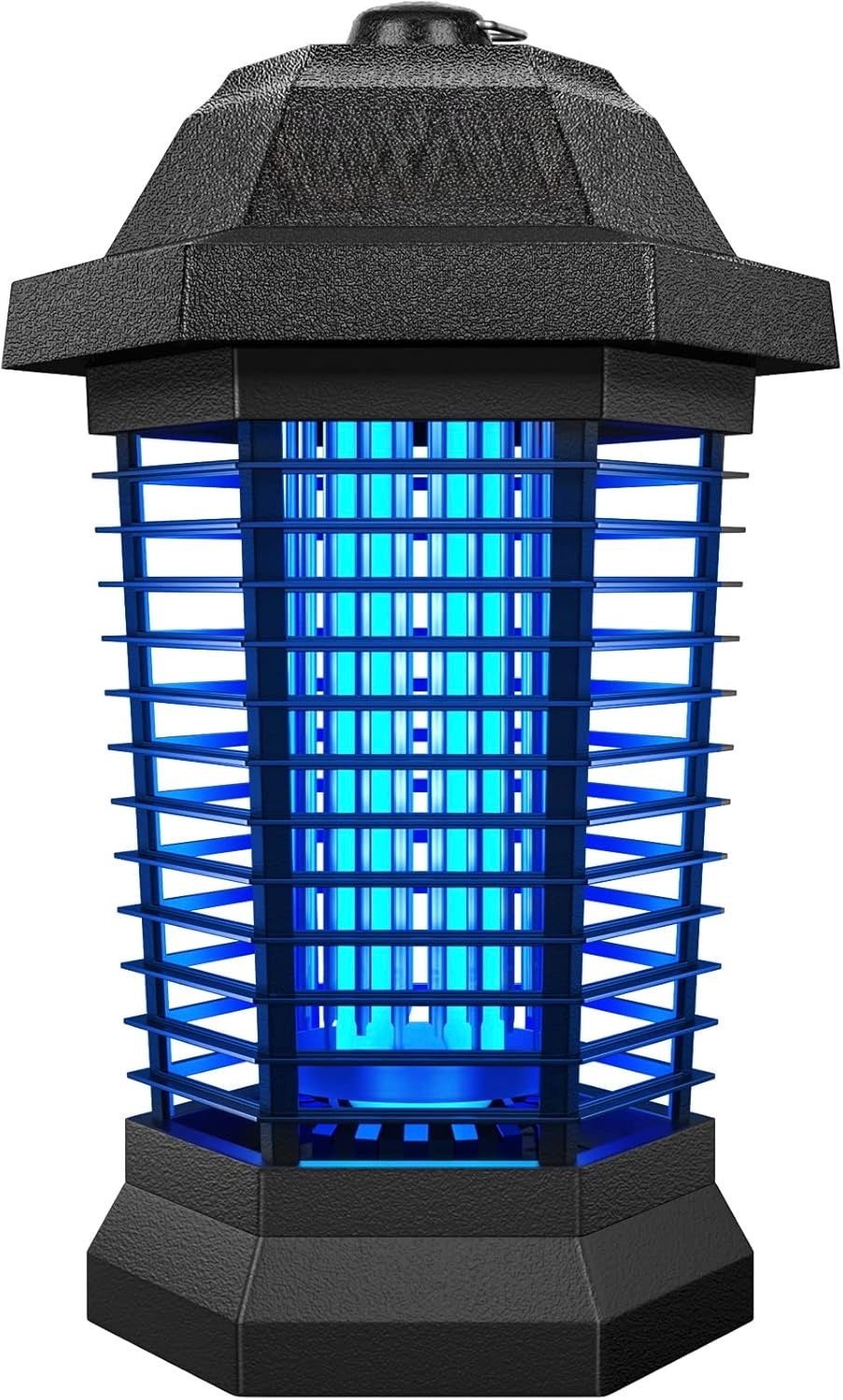 Bug Zapper Outdoor, Mosquito Zapper, Electric Fly Zapper, Mosquito Killer, Fly Traps, 3 Prong Plug, Flying Insects Zapper Indoor Outdoor 90-130V, 4200V, ABS Plastic Outer (Black)