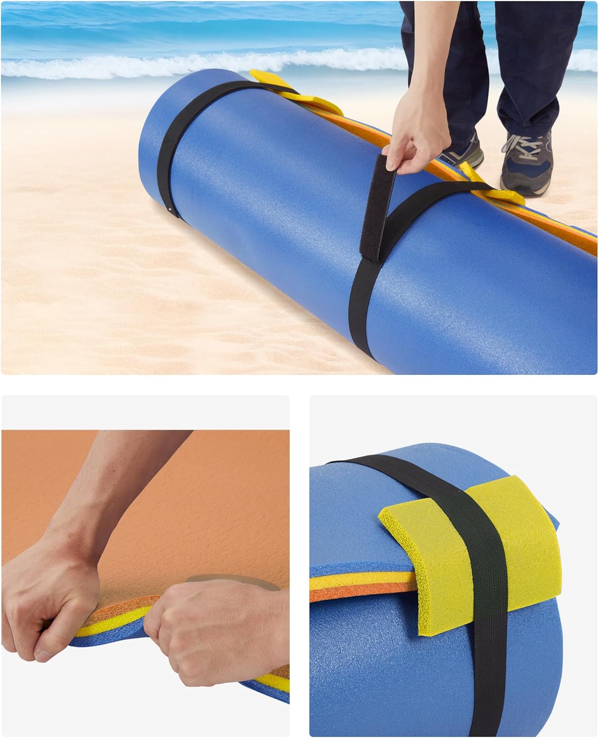 Lily Pad Floating Mat for Lake & Pool, 8'/9'/12' Extra Large Floating Water Mat, 3-Layer Tear-Resistant XPE Foam Suitable for Adults and Kids