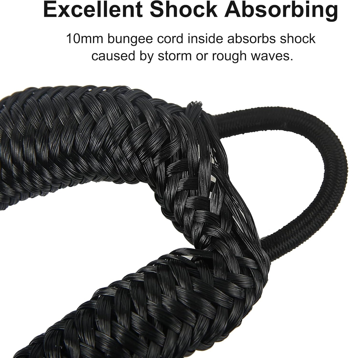 Bungee Dock Line Mooring Rope for Boat 4 ft 2 Pack