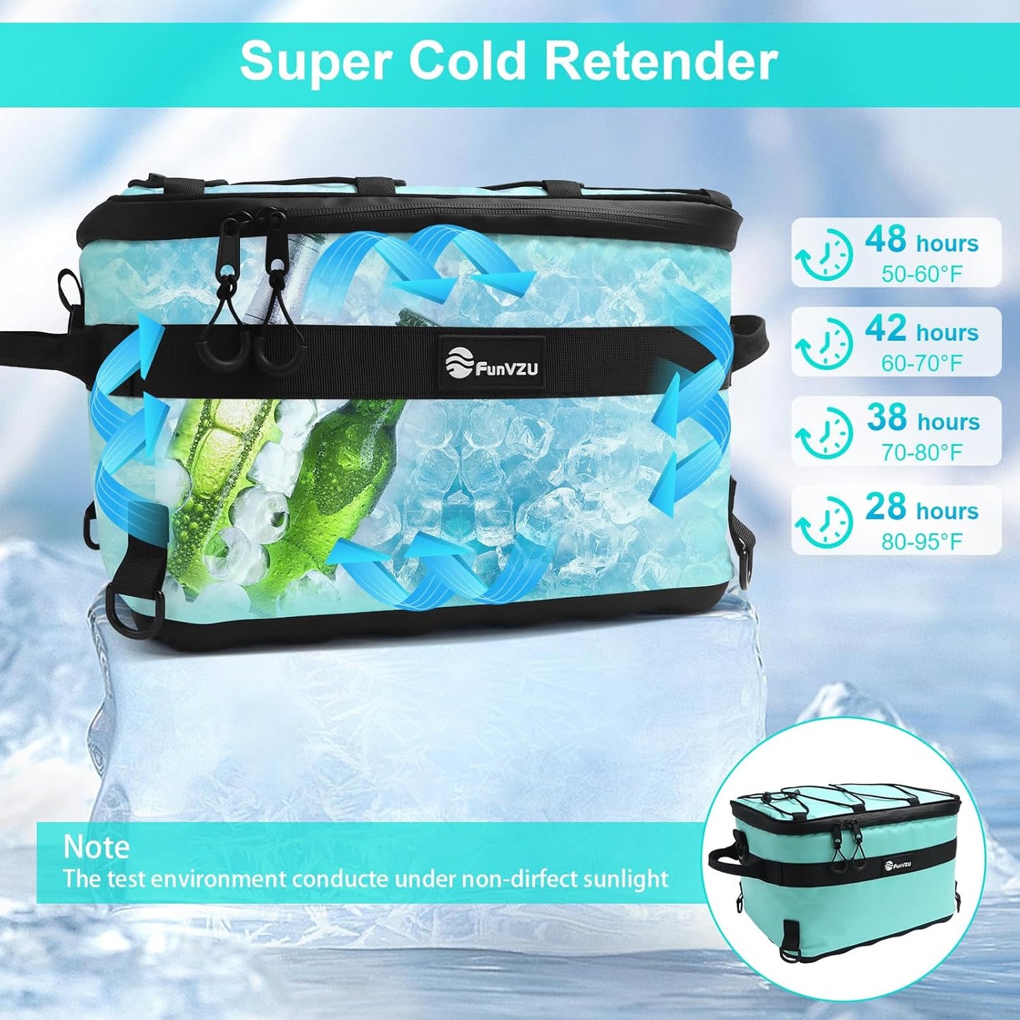 Paddle Board Cooler - Waterproof SUP Cooler Bag for Stand Up Paddle Board and Kayak - Leakproof Inflatable Cooler for SUP Accessories - Essential Paddleboard Accessory for Water Storage