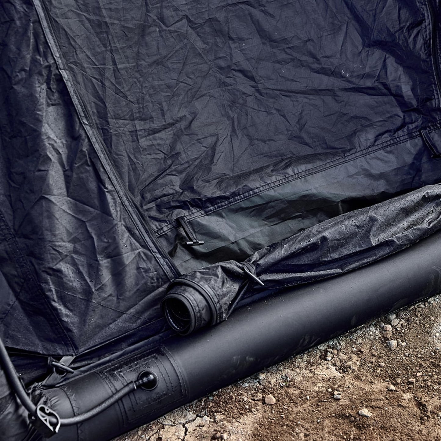 Olymmons Inflatable Camping Tent with Hand Pump Large Quick&Easy Setup Waterproof and Windproof Blow Up Tent for 4 People