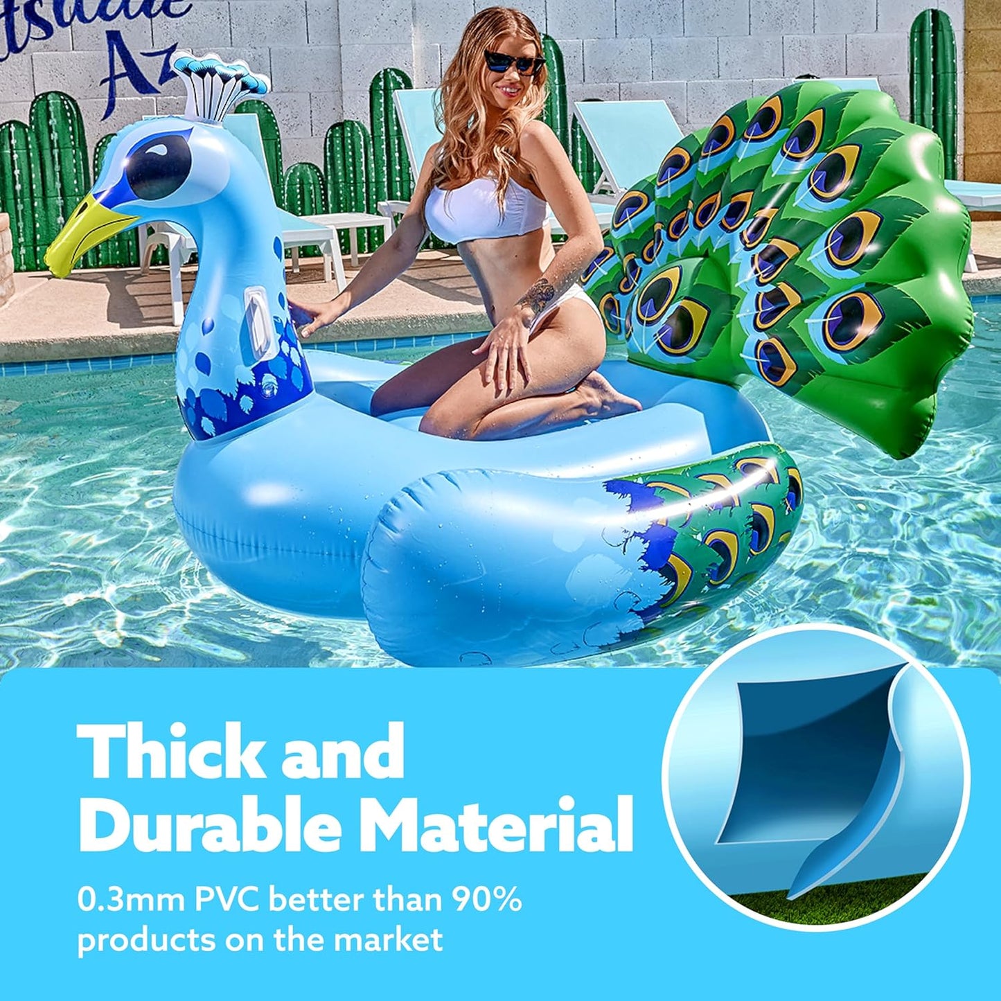 Inflatable Peacock Float