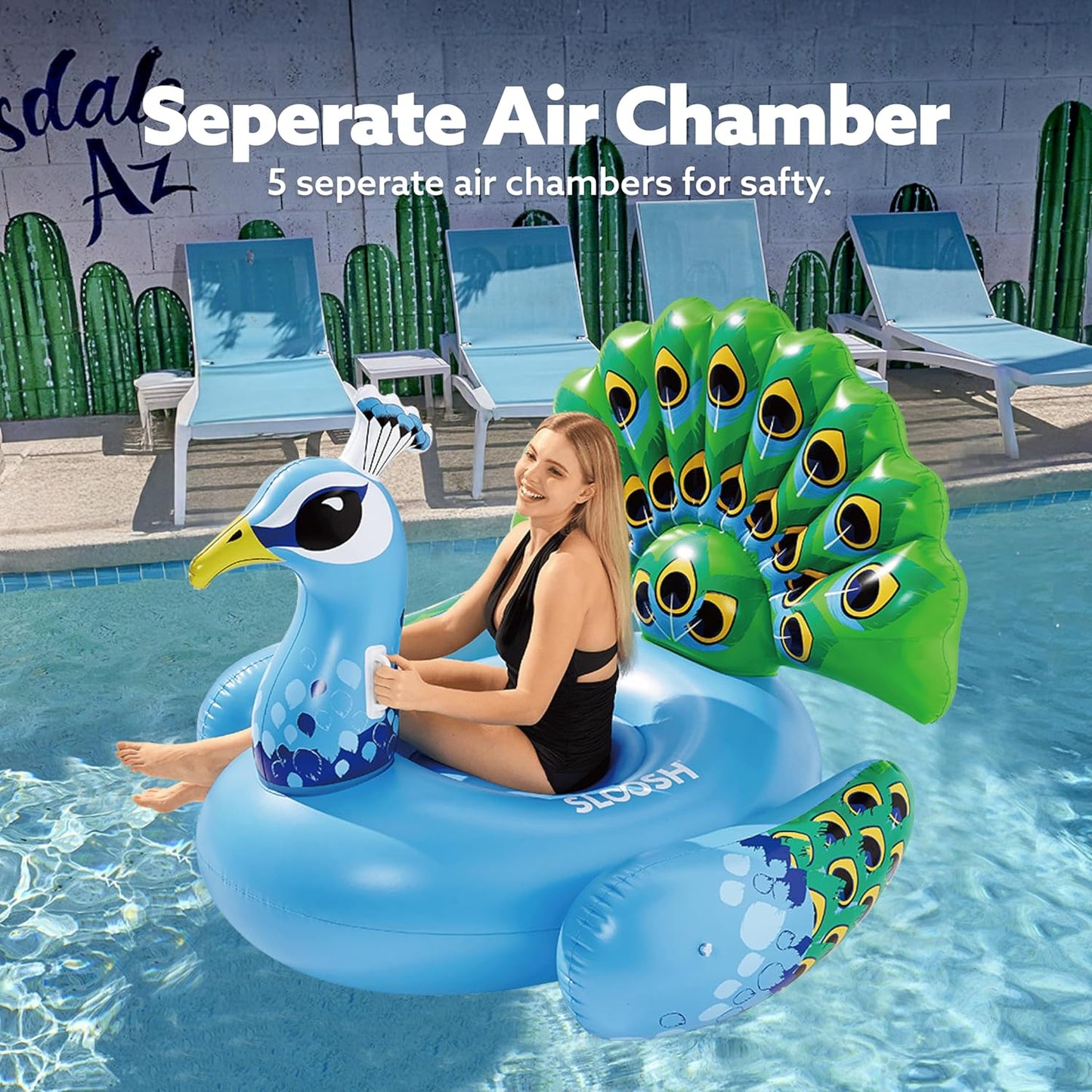 Inflatable Peacock Float