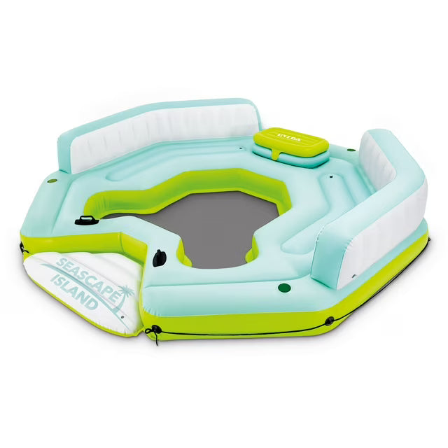 Intex Seascape Island Water Lounge with Built In Cooler and Backrests