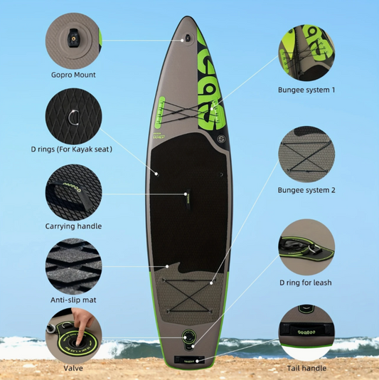 11' Inflatable Stand Up Paddleboard