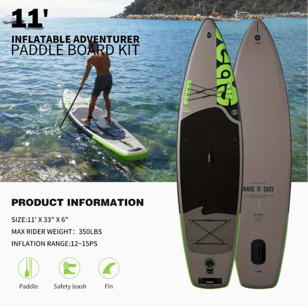 11' Inflatable Stand Up Paddleboard