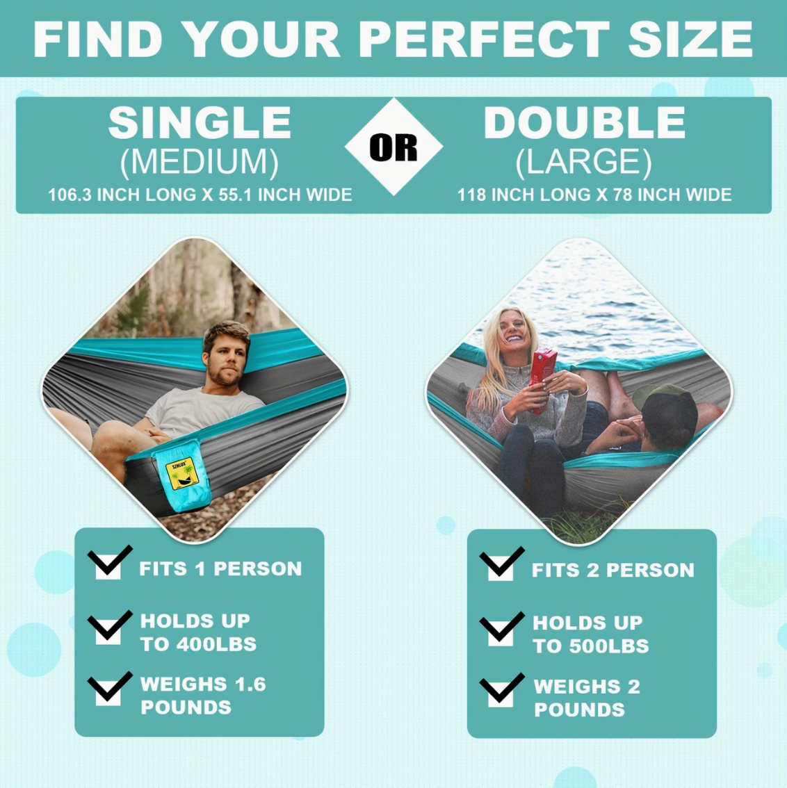 Portable Camping Hammock