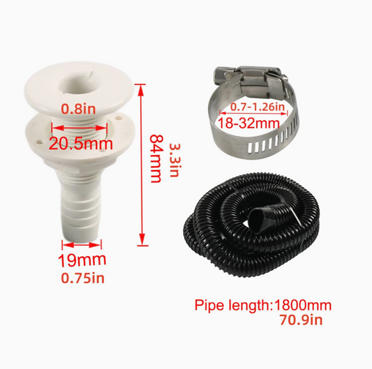 3/4" Marine Bilge Pump Hose Kit