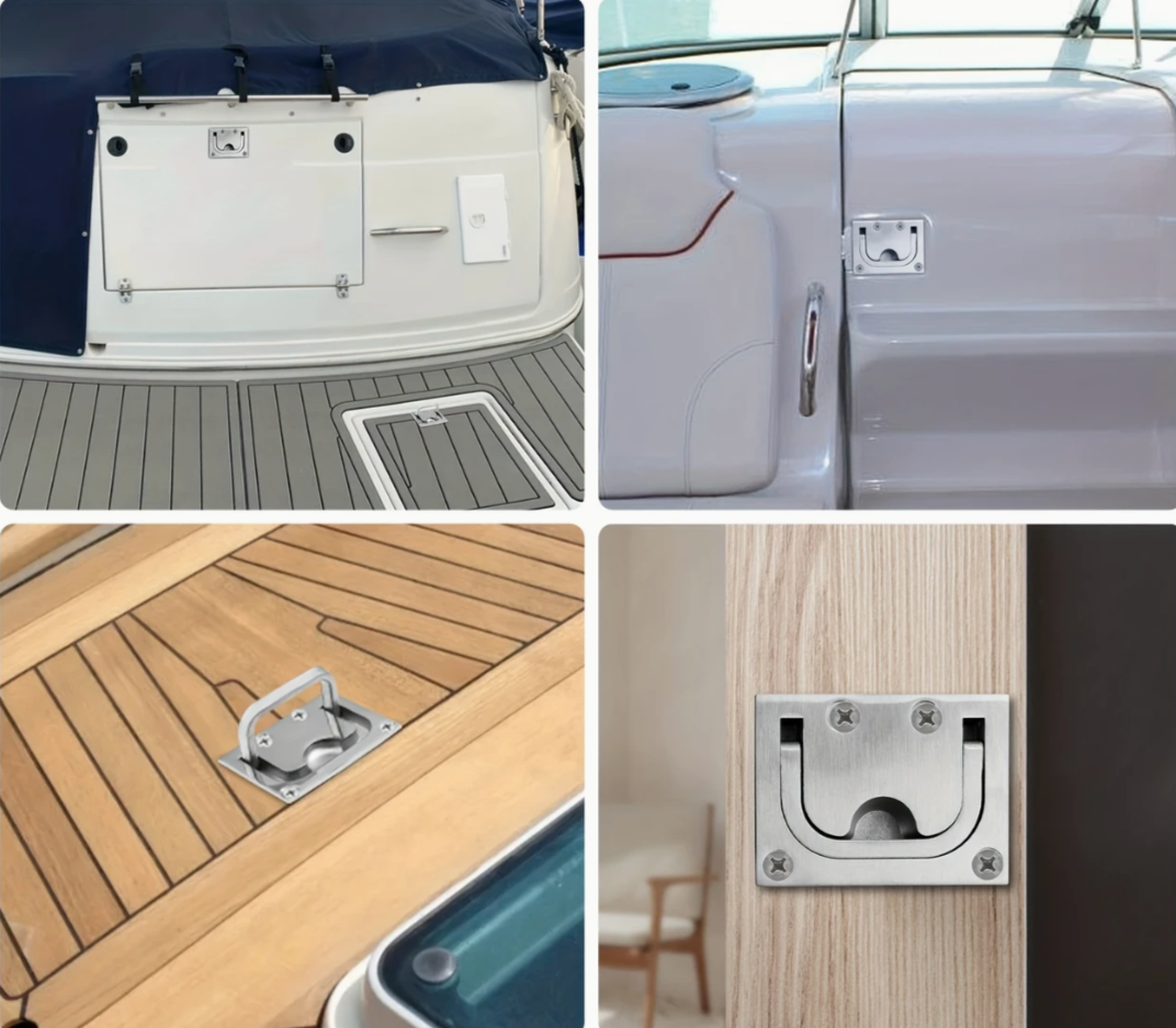 Stainless Steel Marine Hatch Ring Pull Handles