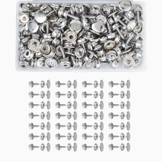 Stainless Steel Marine Canvas Snap Kit