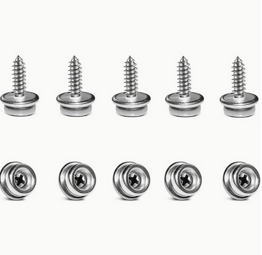 24pcs Marine-Grade Stainless Steel Boat Snaps