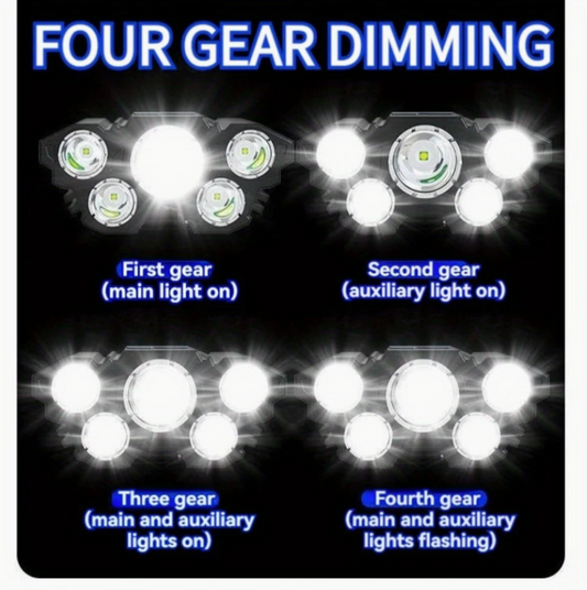 Rechargeable 5-LED Headlamp