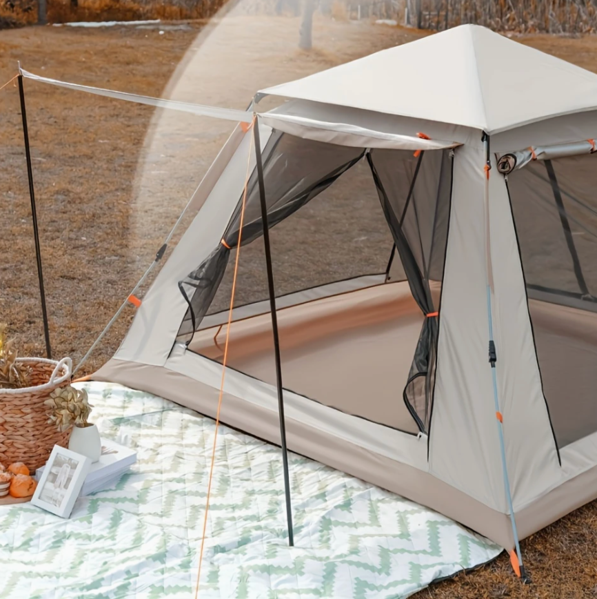 8-Person Family Tent with Canopy & Mosquito Netting