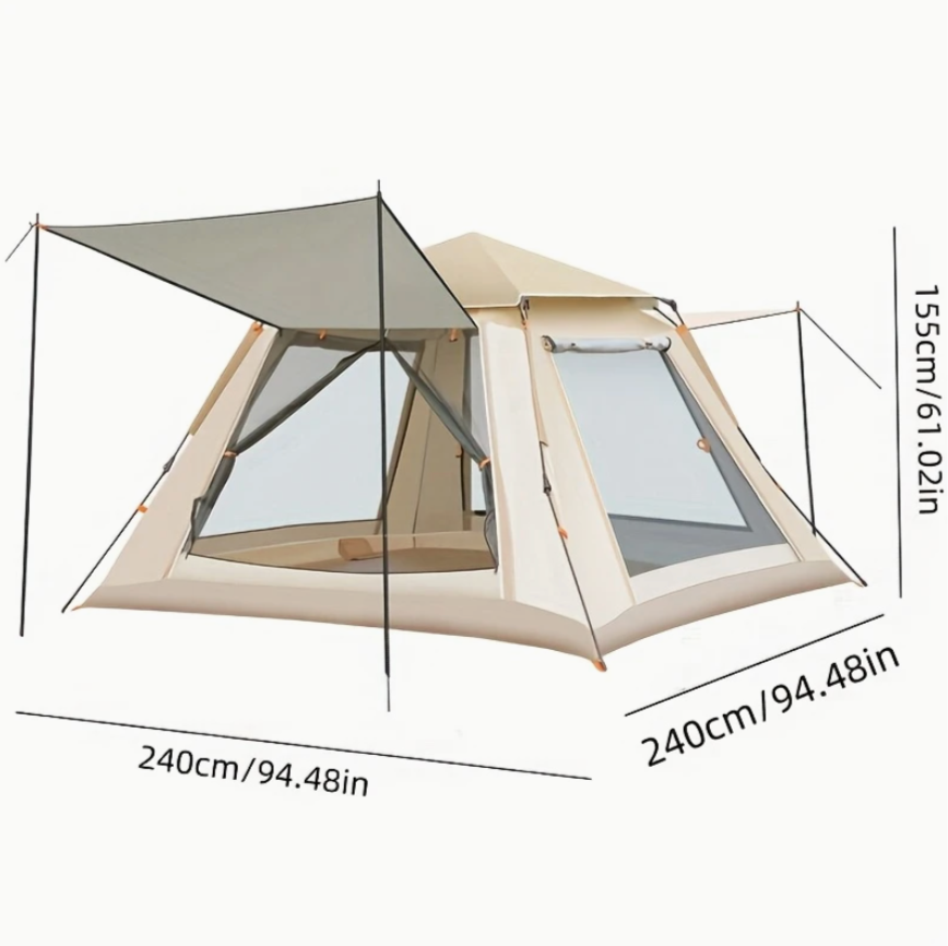 8-Person Family Tent with Canopy & Mosquito Netting