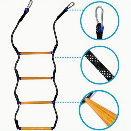 4-Step Heavy-Duty Boat Rope Ladder