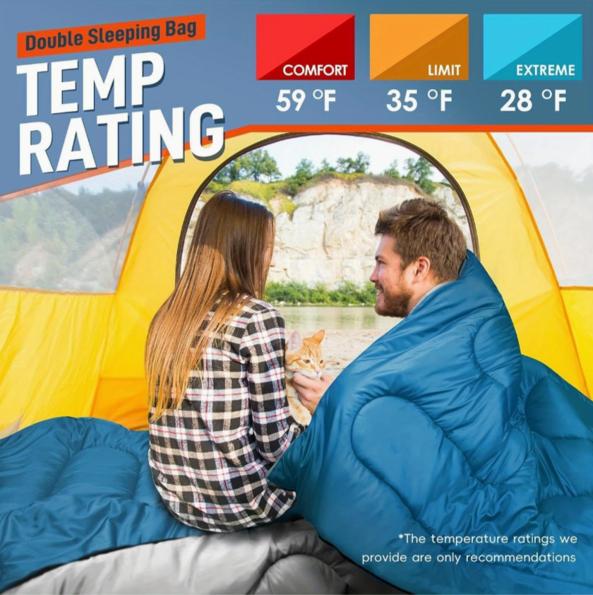 Double Sleeping Bag for Adults