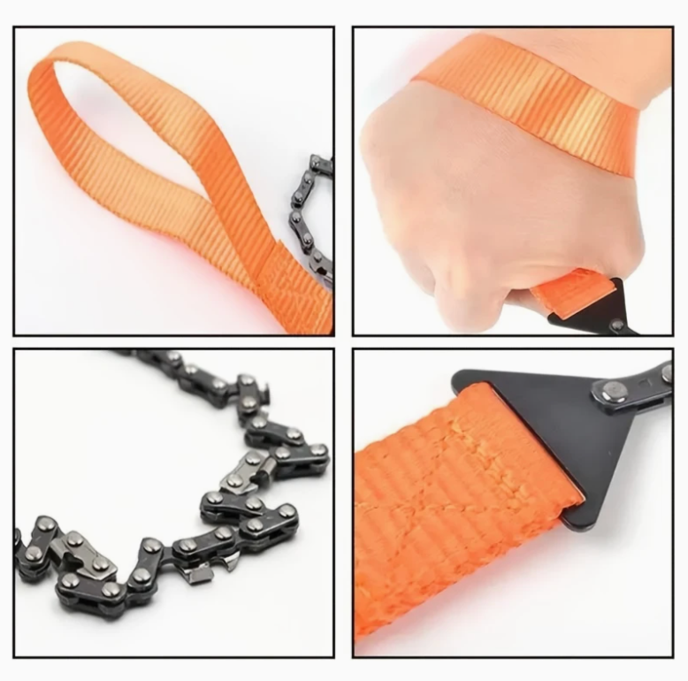 Compact Pocket Chainsaw – Hand-Operated Survival Saw