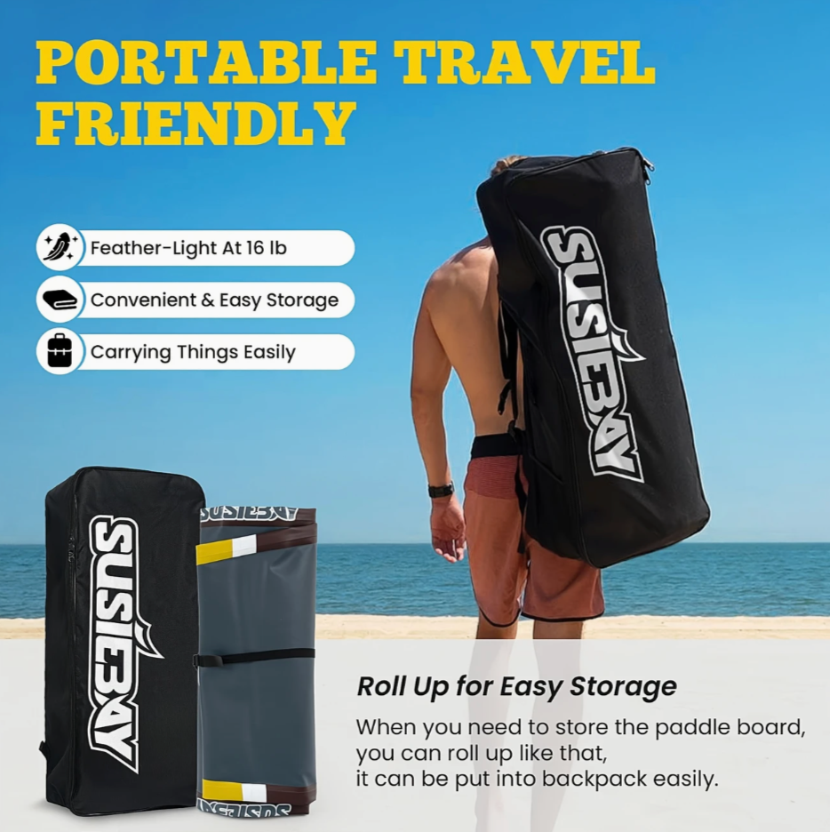 10'6" Inflatable Stand-Up Paddle Board with Accessories