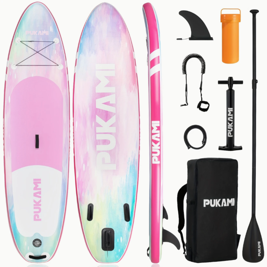 10'6" Pink Inflatable Stand-Up Paddle Board