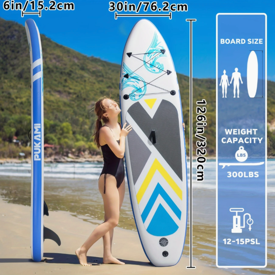 10'6" Pink Inflatable Stand-Up Paddle Board