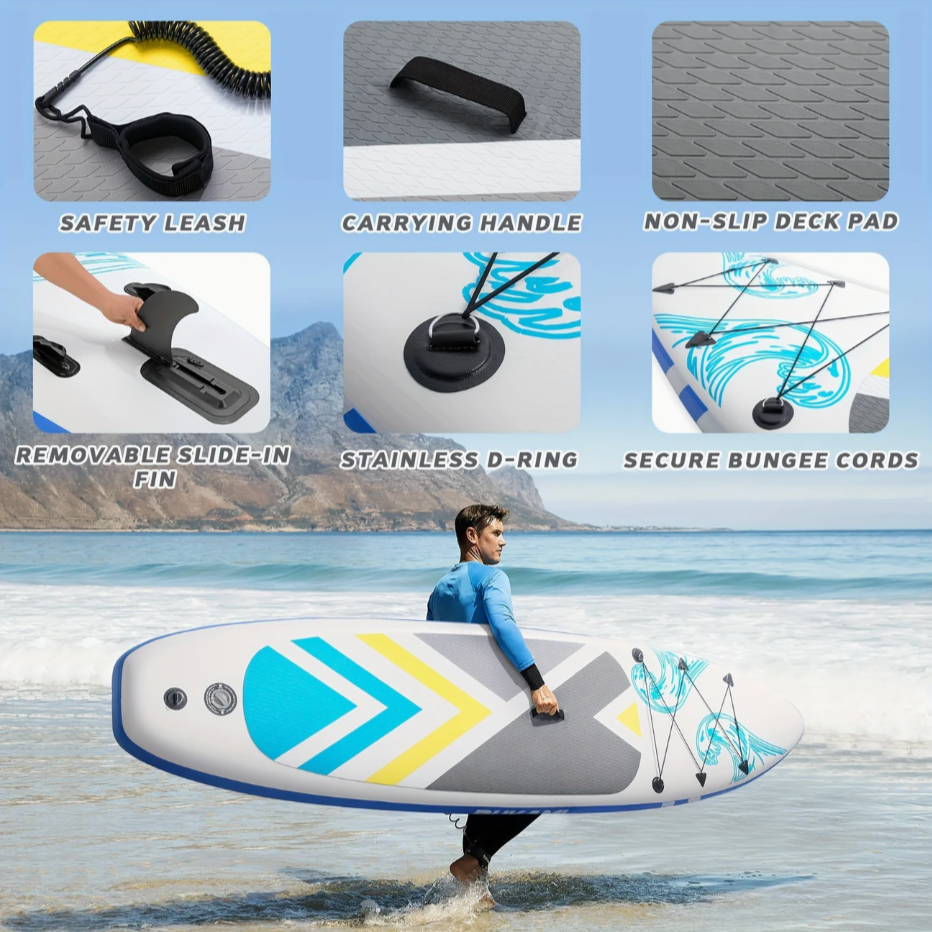 10'6" Pink Inflatable Stand-Up Paddle Board