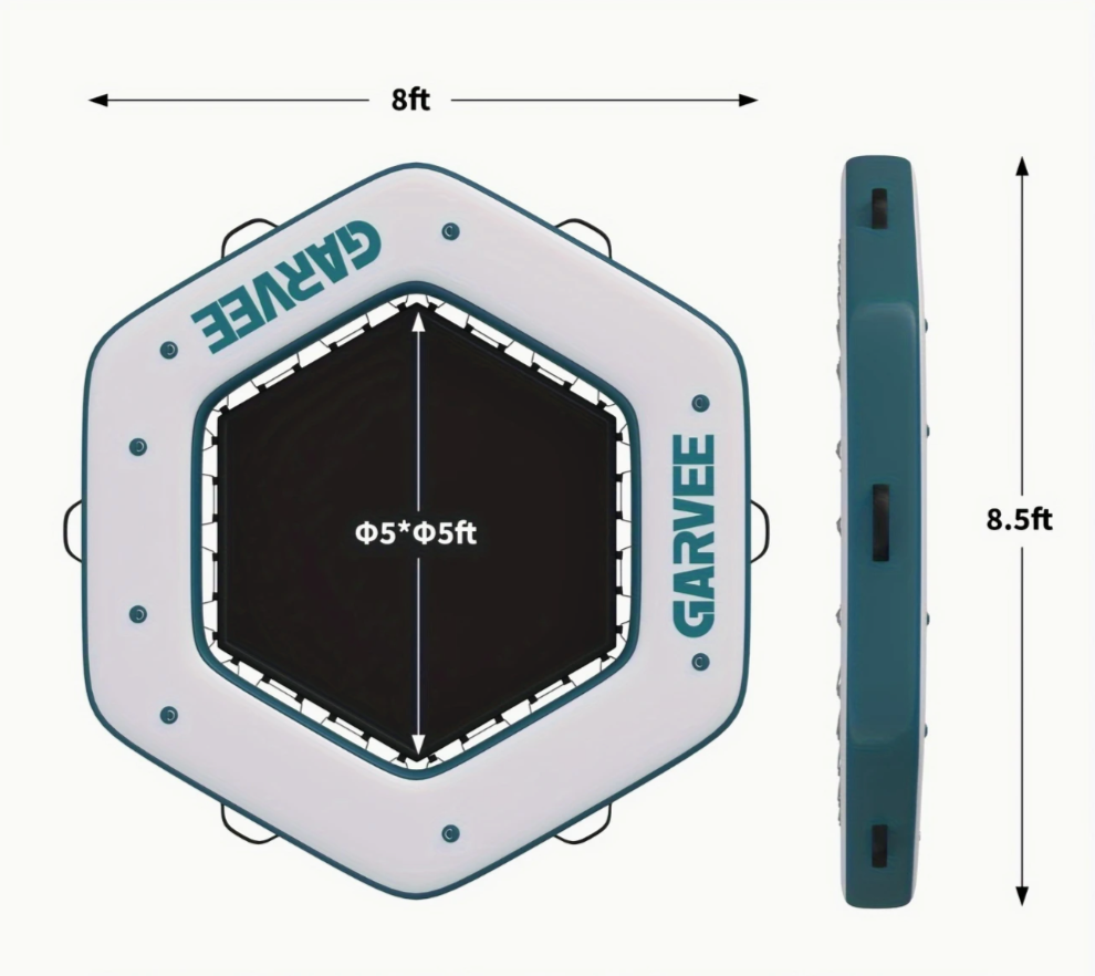 8' x 8' Round Inflatable Floating Dock