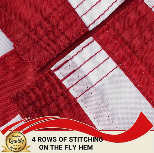 12" x 18" Embroidered American Boat Flag