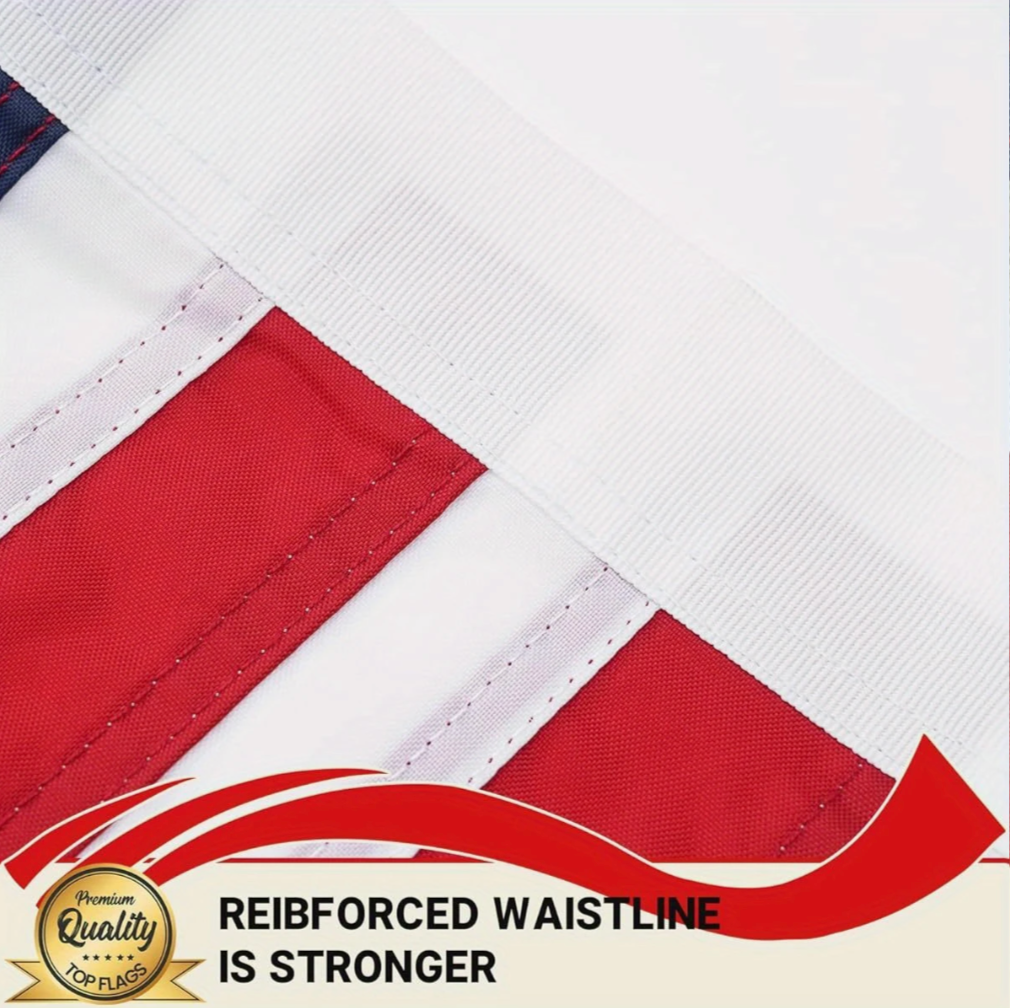 12" x 18" Embroidered American Boat Flag