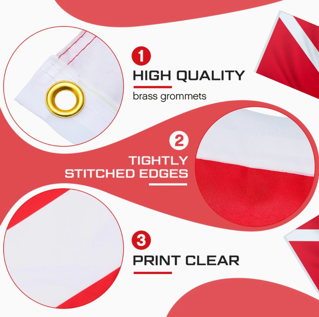 3x5 ft Dive Flag – 2-Pack