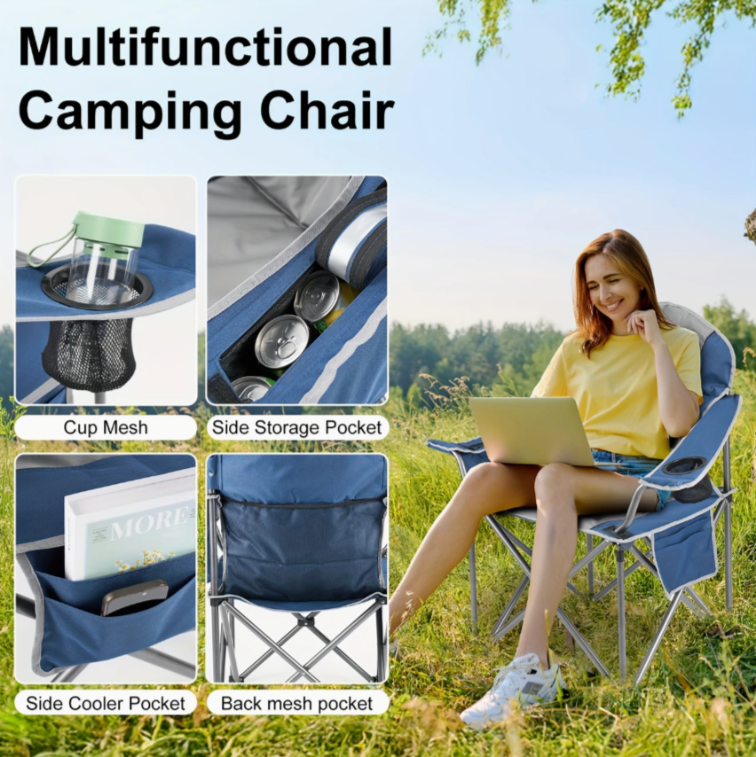 Heavy-Duty Folding Camping Chair