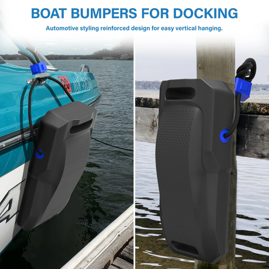 2-Pack Heavy-Duty EVA Flat Boat Dock Bumpers