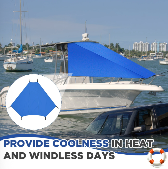 9' x 10' T-Top Canopy Extension – Waterproof UV Sun Shade for Boats