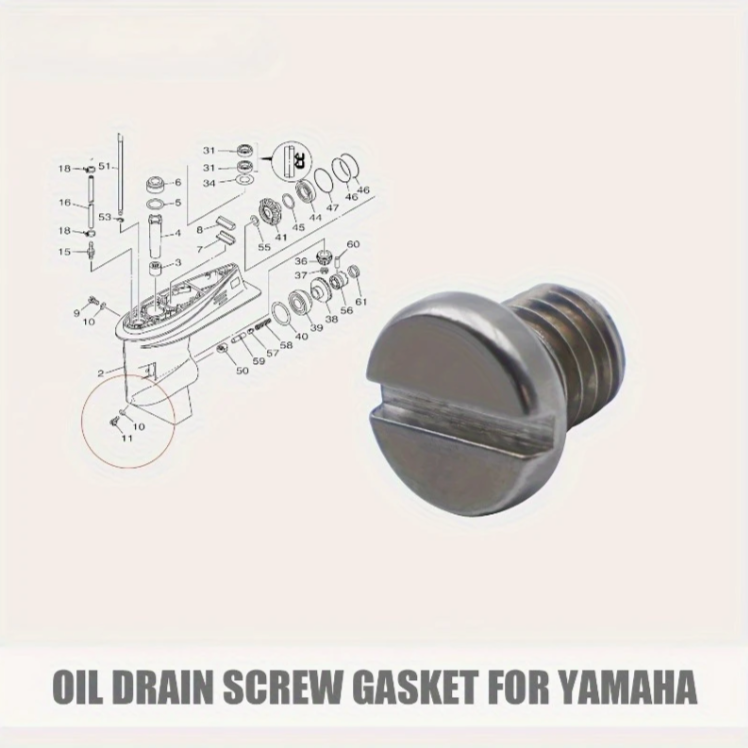 Mercruiser Drain Plugs - Lower Unit Drain Plug and Yamaha Outboard Oil Drain Plug for Marine Engines