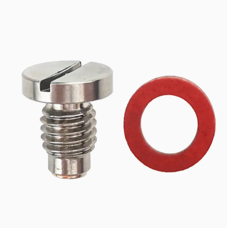 Magnetic Stainless Steel Plug Marine Screw with Red Seal Gasket for Yamaha Outboard Motor Engine Boat Parts 90340-08002