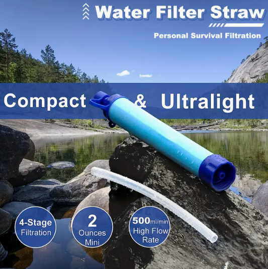 Ultralight Water Filter Straw – Compact Water Purifier for Outdoor Adventures