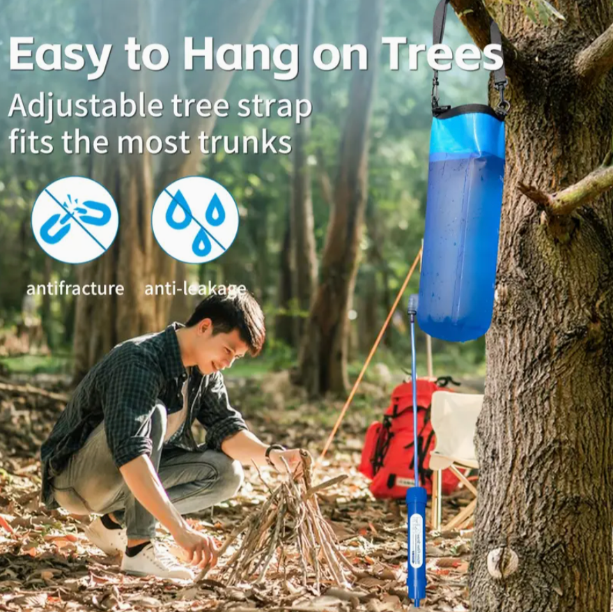 Gravity Water Filter System – 1.59-Gallon Capacity with Built-In Purifier