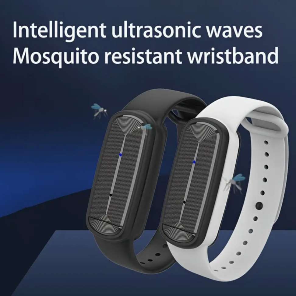 Mosquito Repellent Bracelet – USB Rechargeable, Chemical-Free (2-Pack)