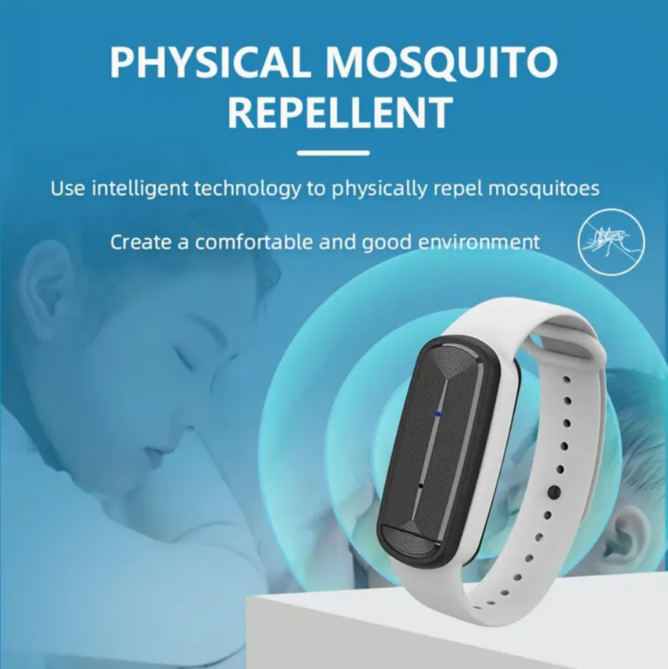 Mosquito Repellent Bracelet – USB Rechargeable, Chemical-Free (2-Pack)