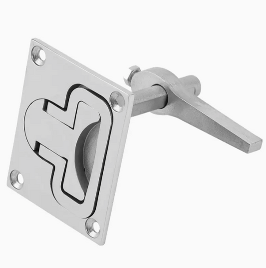 Stainless Steel Flush Mount Hatch Latch – Marine Grade Hardware