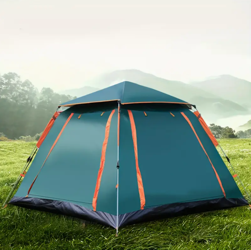 4-6 Person Family Automatic Instant Setup Camping Tent - All-Season Tent, Waterproof & Windproof