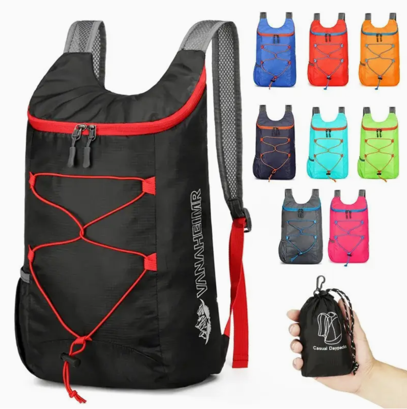 Ultra Lightweight Foldable Backpack,Waterproof Packable Hiking Backpack,For Men Women Travel Camping Outdoors Backpack