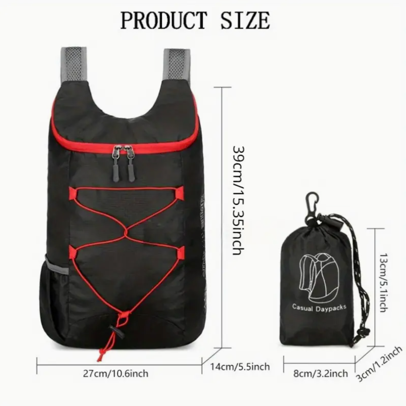 Ultra Lightweight Foldable Backpack,Waterproof Packable Hiking Backpack,For Men Women Travel Camping Outdoors Backpack