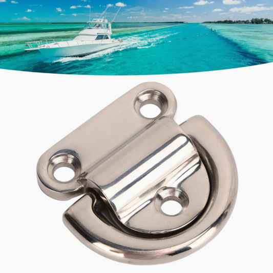 Stainless Steel Folding Pad Eye D-Rings