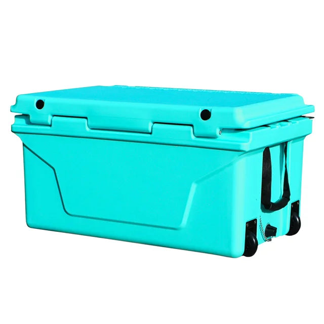 Heavy-Duty Cooler, 65 Quart, 5-Day Ice Retention, Turquoise Blue