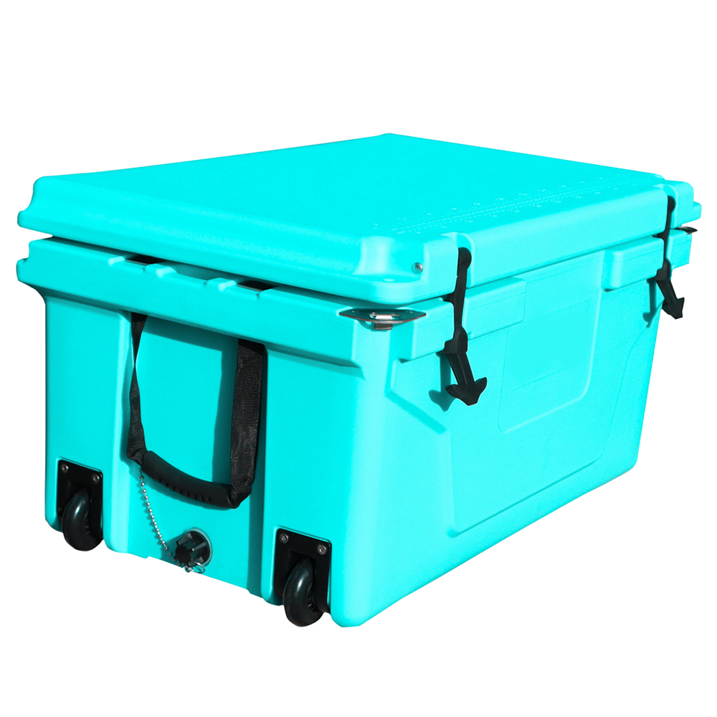 Heavy-Duty Cooler, 65 Quart, 5-Day Ice Retention, Turquoise Blue